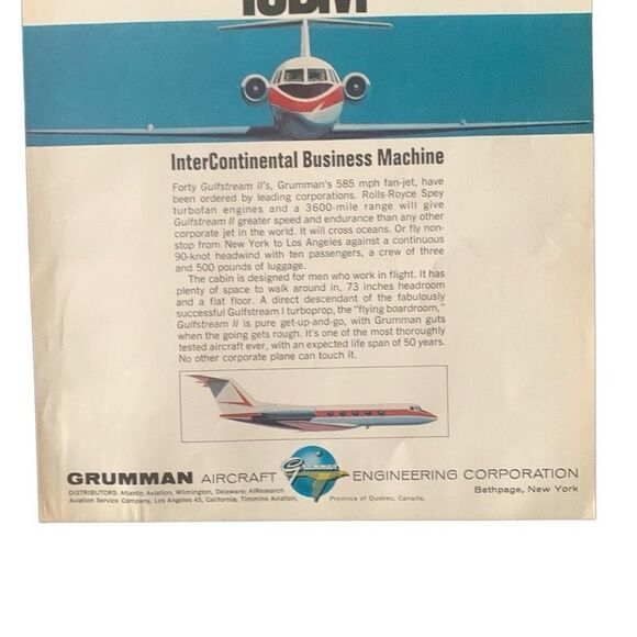 Vintage 1966 Grumman ICBM InterContinental Business Machine Ad Advertisement - Picture 3 of 5